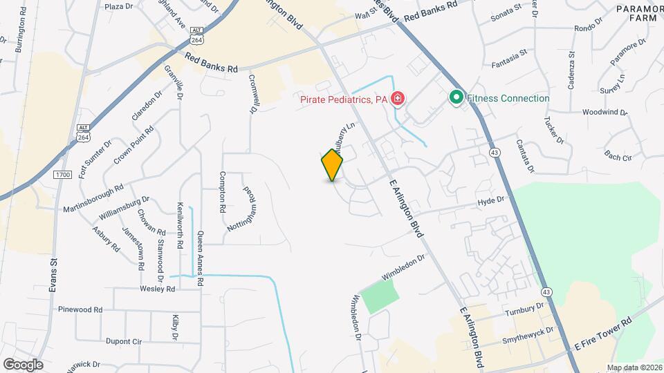 2810 Mulberry Ln Map and Location Details