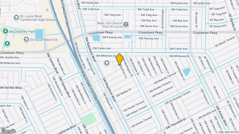 1626 SW Buffum Ln Map and Location Details