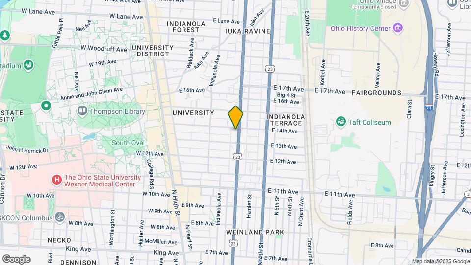 1731 Summit St Map and Location Details