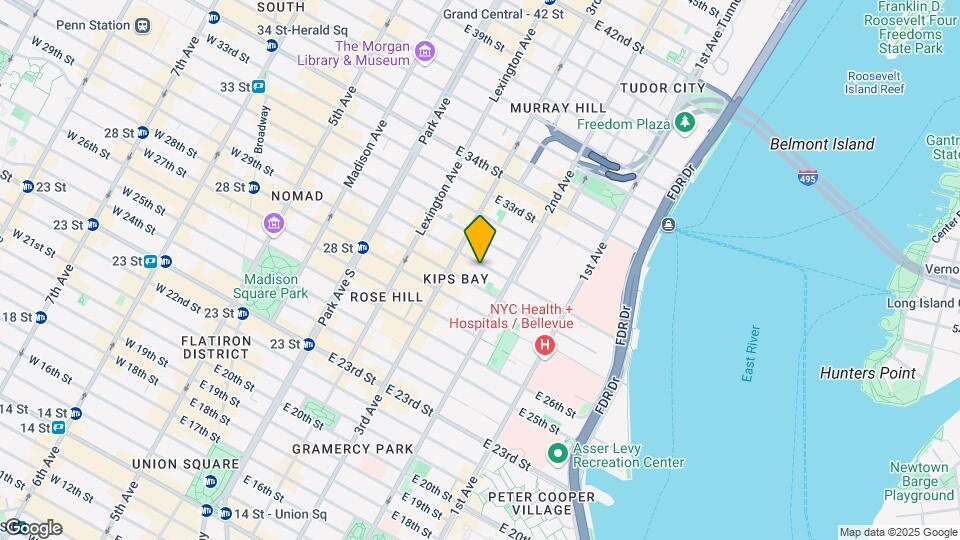 230 East 30th Street Mapa y Detalles de la Ubicación