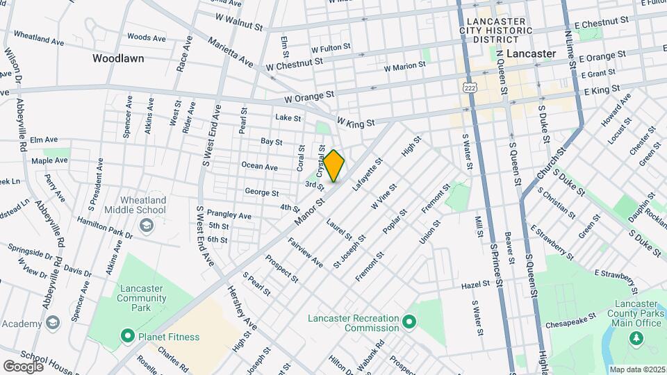 635 Manor St Map and Location Details