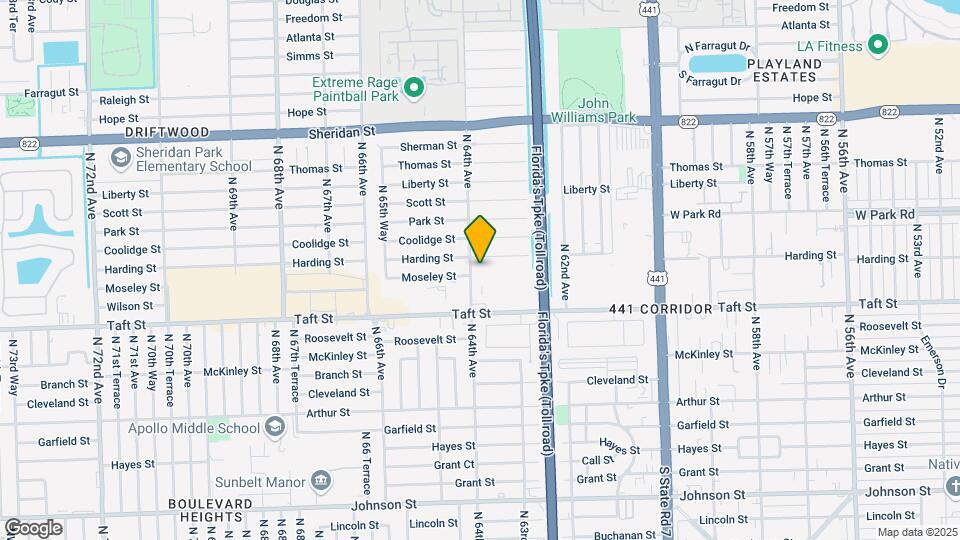 6381 Moseley St Map and Location Details
