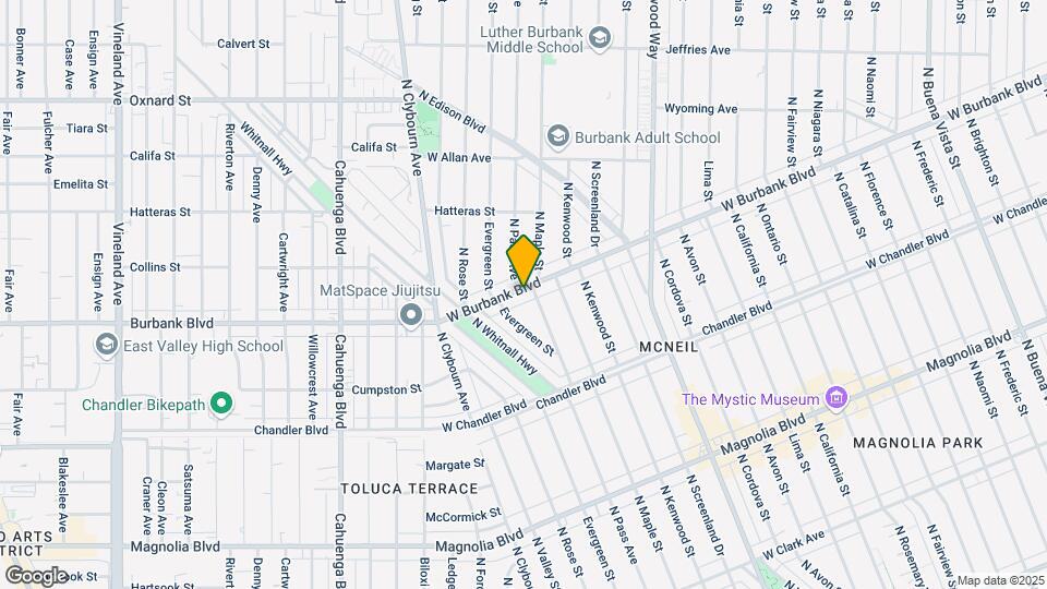 4110 W Burbank Blvd Map and Location Details