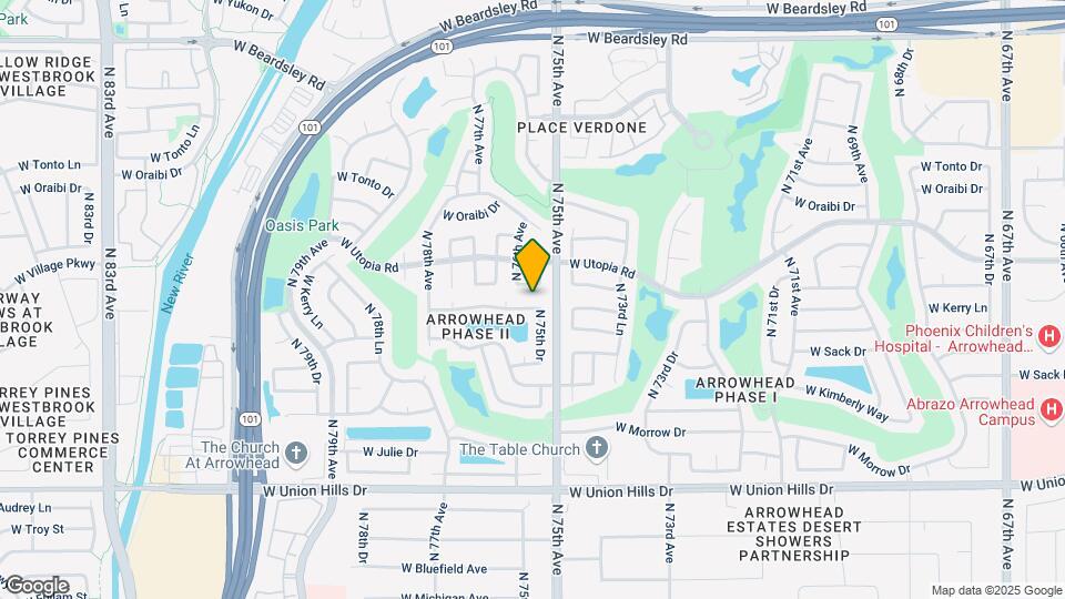 7522 W Kerry Ln Map and Location Details