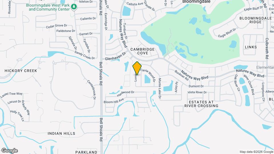 1222 Lornewood Dr Mapa y Detalles de la Ubicación