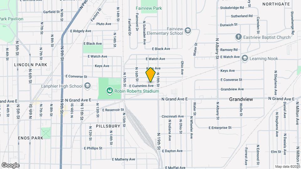1703 E Cummins Ave Map and Location Details