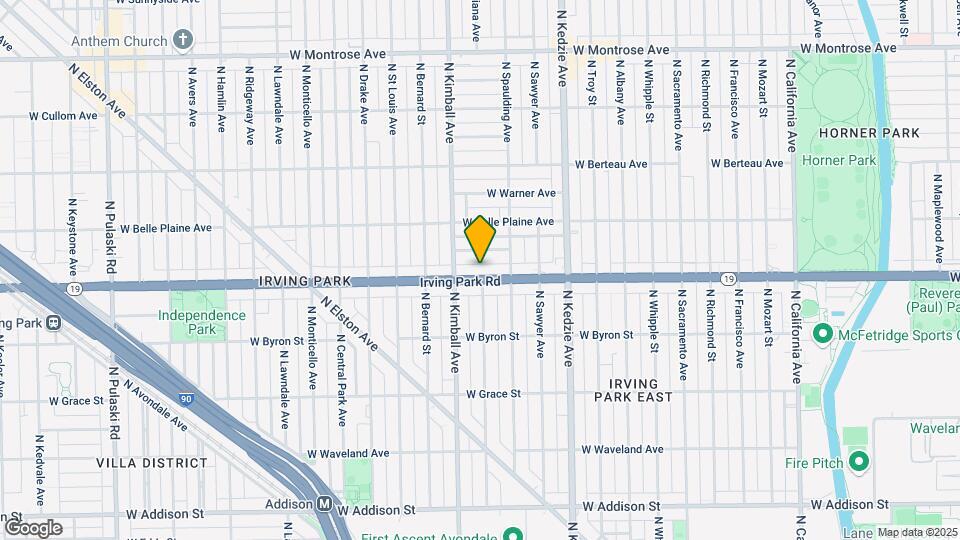 3332 W Irving Park Rd Map and Location Details