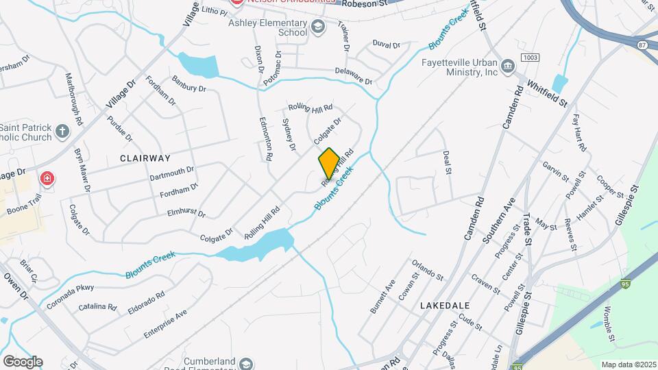 2347 Rolling Hill Rd Map and Location Details