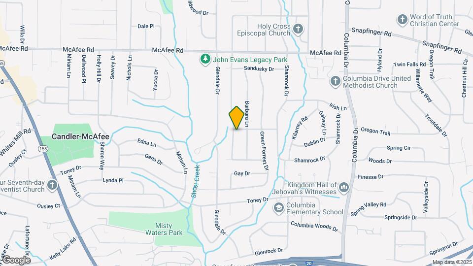 2182 Rosewood Rd Map and Location Details