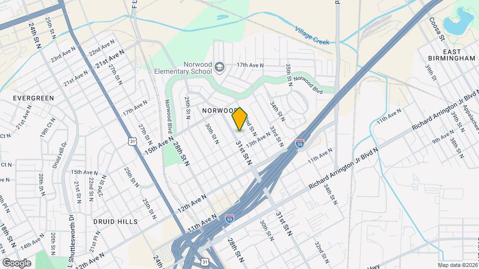 1319 31st St N Map and Location Details