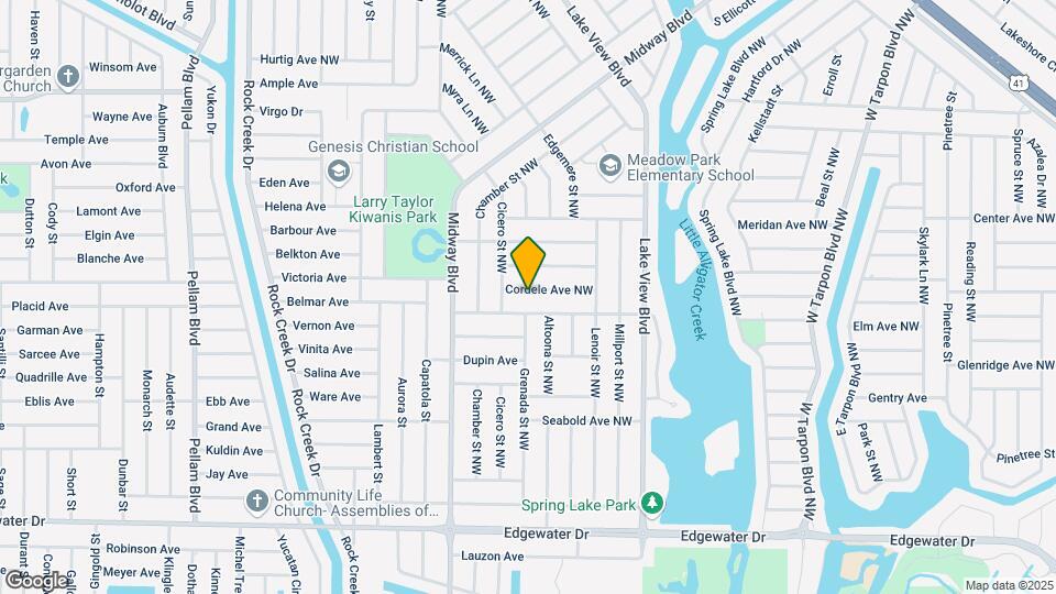 861 Cordele Ave NW Mapa y Detalles de la Ubicación