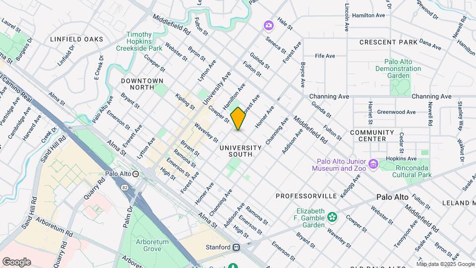 730 Cowper St Mapa y Detalles de la Ubicación