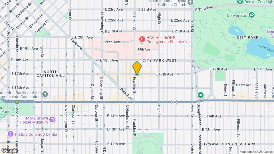 1660 Franklin St Map and Location Details