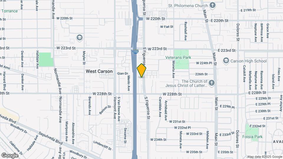 22619 Figueroa St Map and Location Details