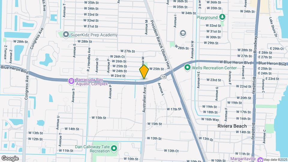 1090 W Blue Heron Blvd Map and Location Details