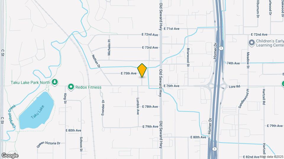 883 E 75th Ct Map and Location Details