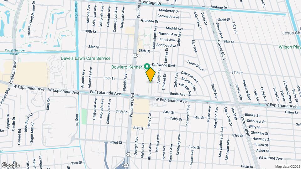 3565 Martinique Ave Map and Location Details