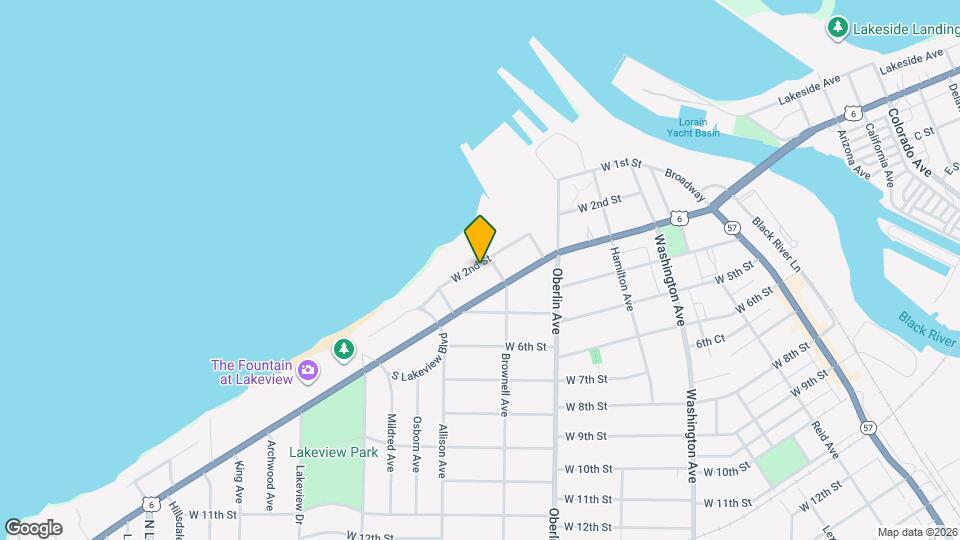 1309 W 2nd St Map and Location Details