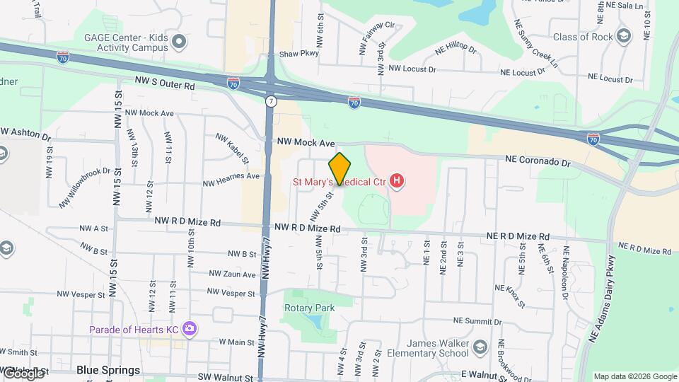 718 NW 5th St Map and Location Details