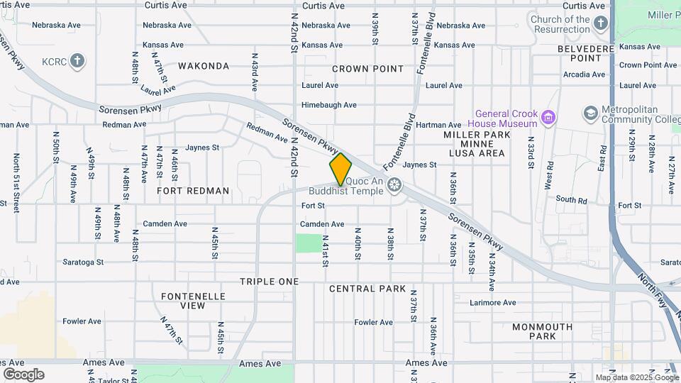 5435 Fontenelle Blvd Map and Location Details