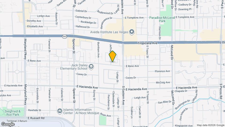 5088 Jeffreys St Map and Location Details