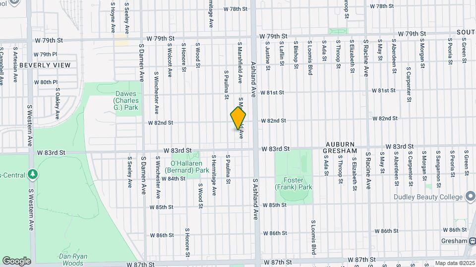 8222 S Marshfield Ave, Unit 1 Mapa y Detalles de la Ubicación