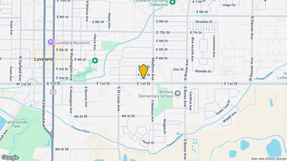 1317 E 1st St Map and Location Details