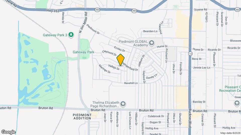 7433 Vallejo Dr Map and Location Details
