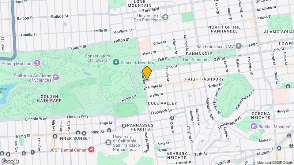 652 Stanyan St Map and Location Details