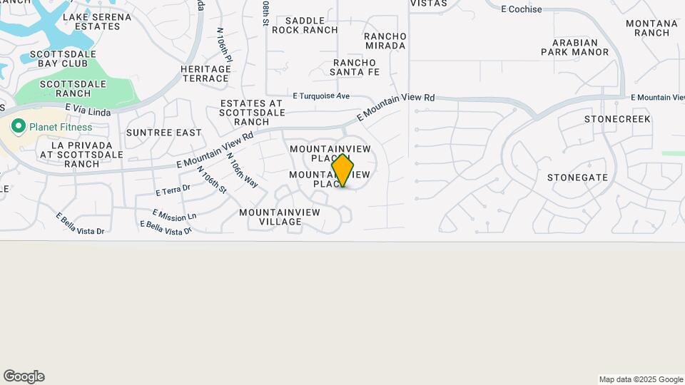 10943 E Palomino Rd Map and Location Details