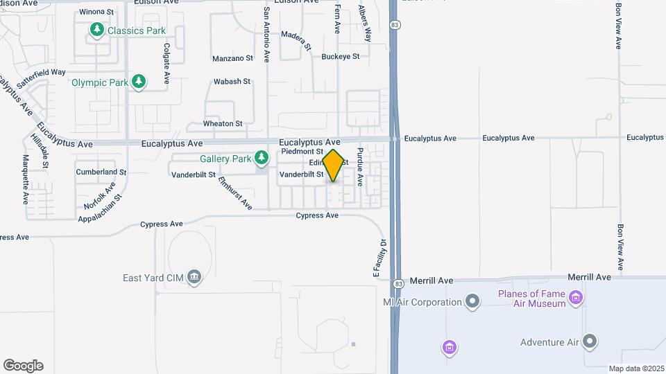 14575 Baylor Ave Map and Location Details