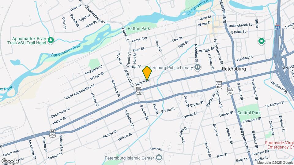 624 Hinton St Map and Location Details