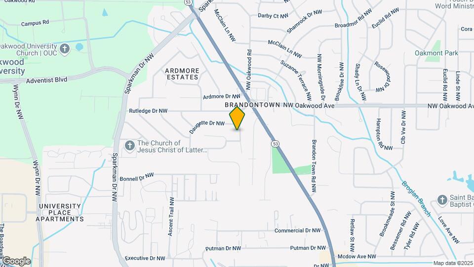 1757 Dailey Terrace NW Map and Location Details