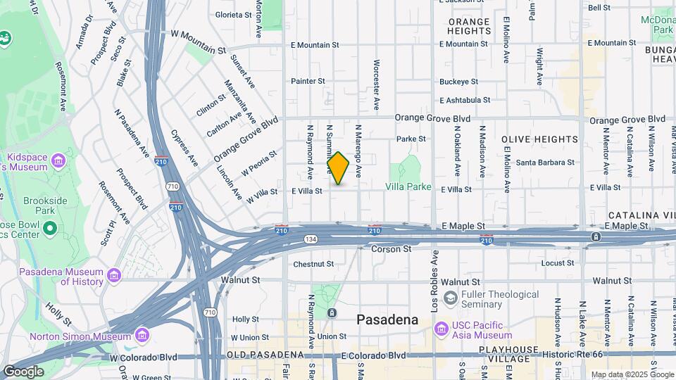 153 E Villa St, Unit Top Floor Map and Location Details