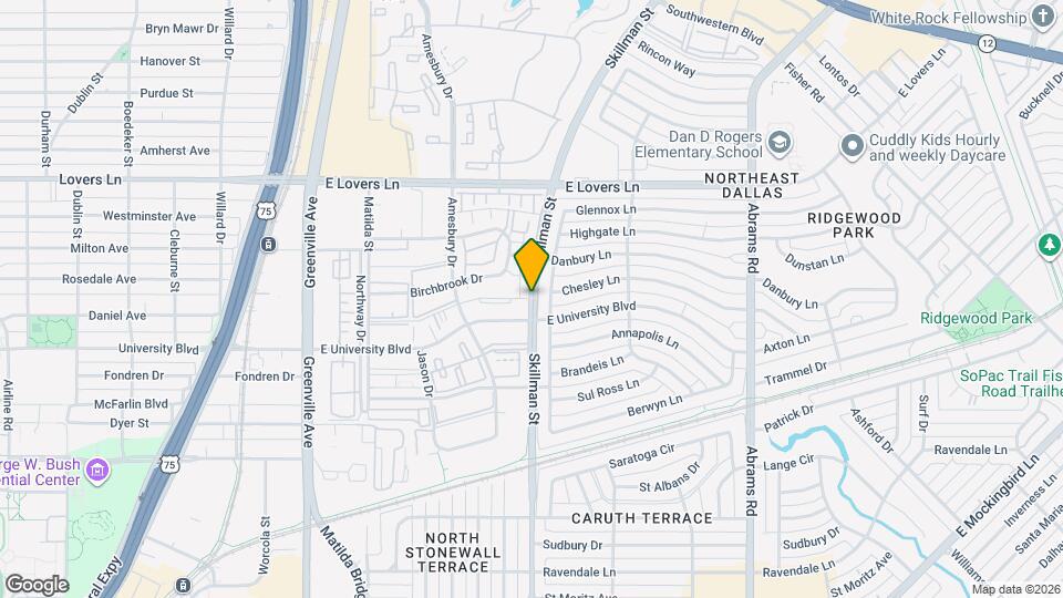 4933 Skillman St Map and Location Details