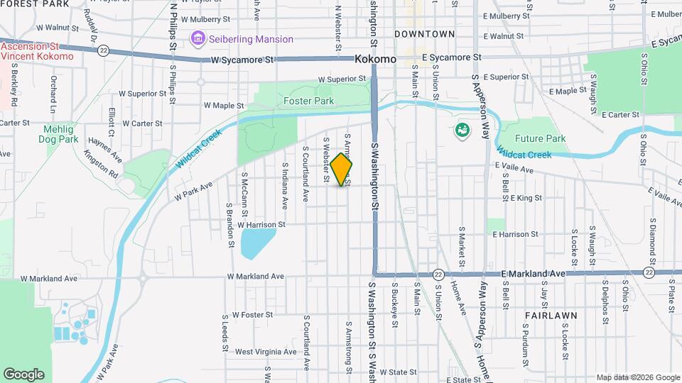 707 S Armstrong St Map and Location Details