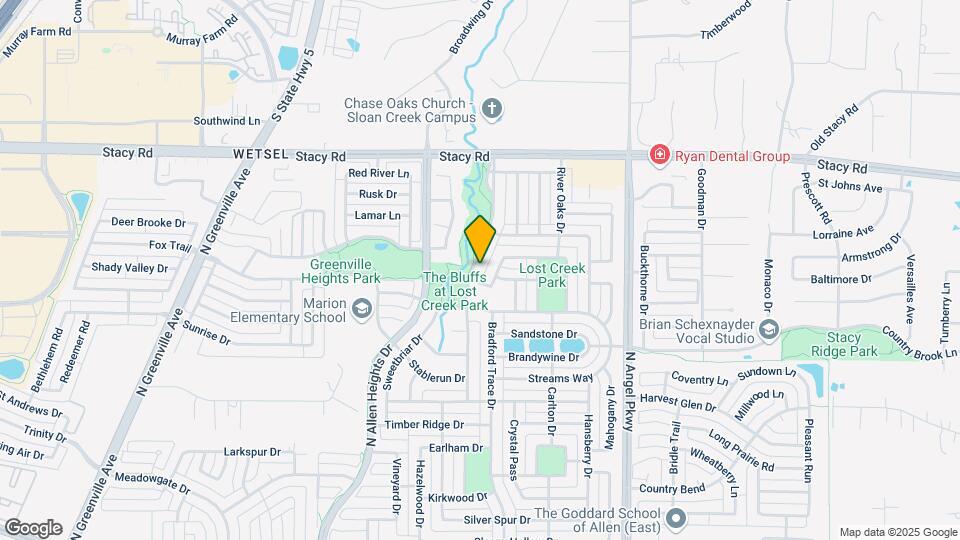 1614 Lost Creek Dr Map and Location Details
