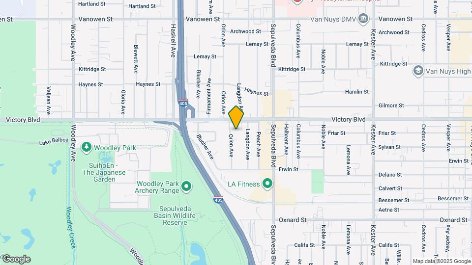 6332 Orion Ave Map and Location Details