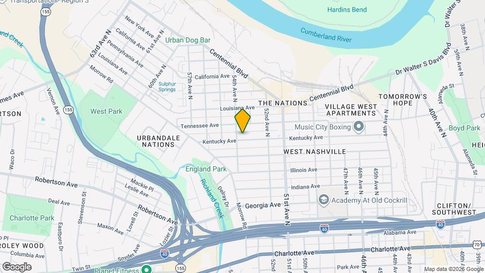 5312 Kentucky Ave Map and Location Details