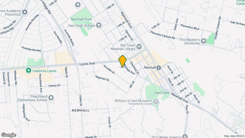 24411 Newhall Ave Mapa y Detalles de la Ubicación