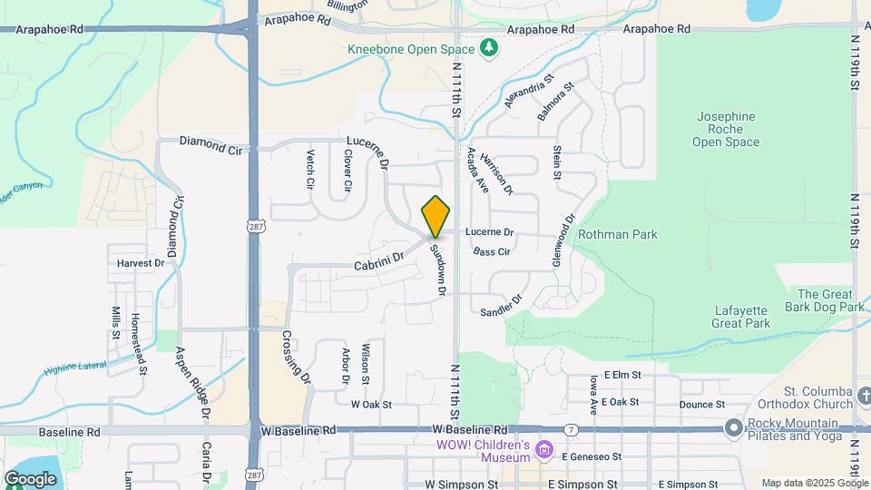 746 Sundown Dr Map and Location Details