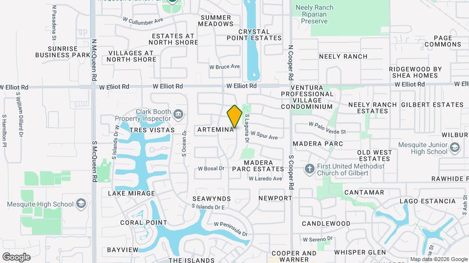 1021 W Horseshoe Ave Map and Location Details