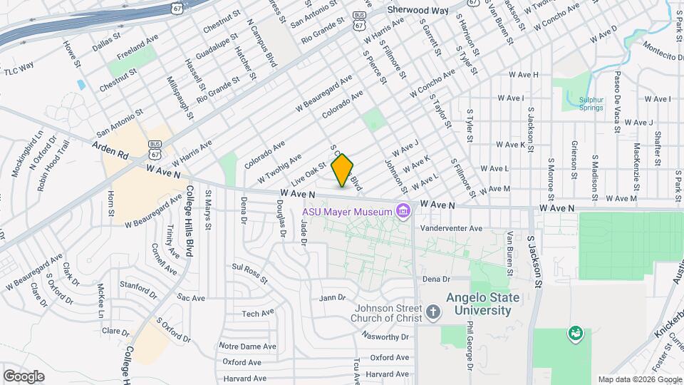 2636 W Avenue N Mapa y Detalles de la Ubicación