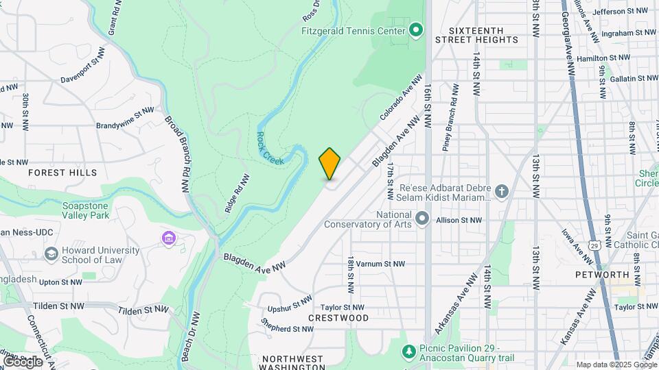 4600 Blagden Terrace NW Map and Location Details