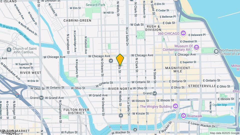 711 N Wells St-Unit -1693 Map and Location Details