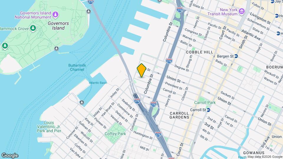 33 Carroll St Map and Location Details