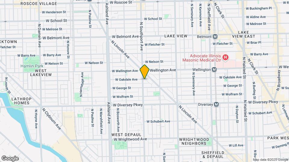 2539 N Southport Ave, Unit 2S Map and Location Details