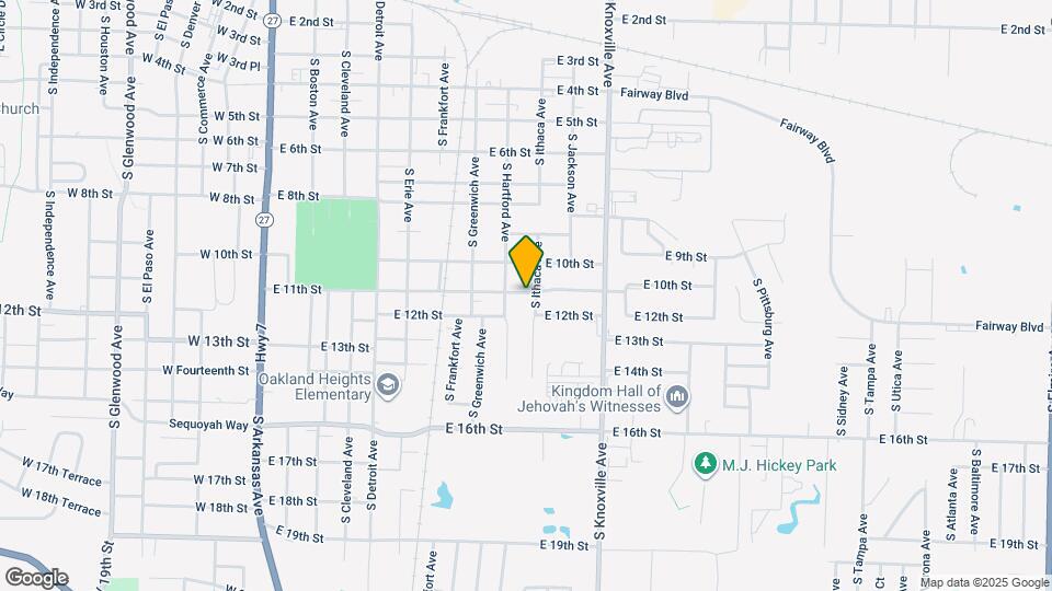 1102 S Ithaca Ave Map and Location Details