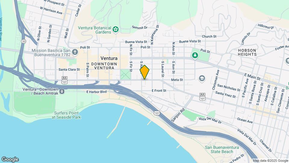 828 E Thompson Blvd Map and Location Details