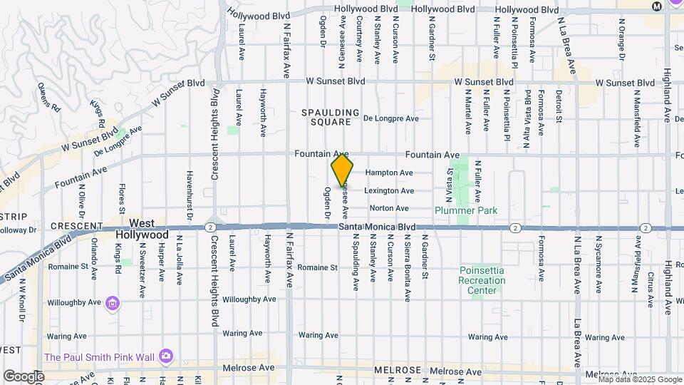 1159 N Genesee Ave Map and Location Details